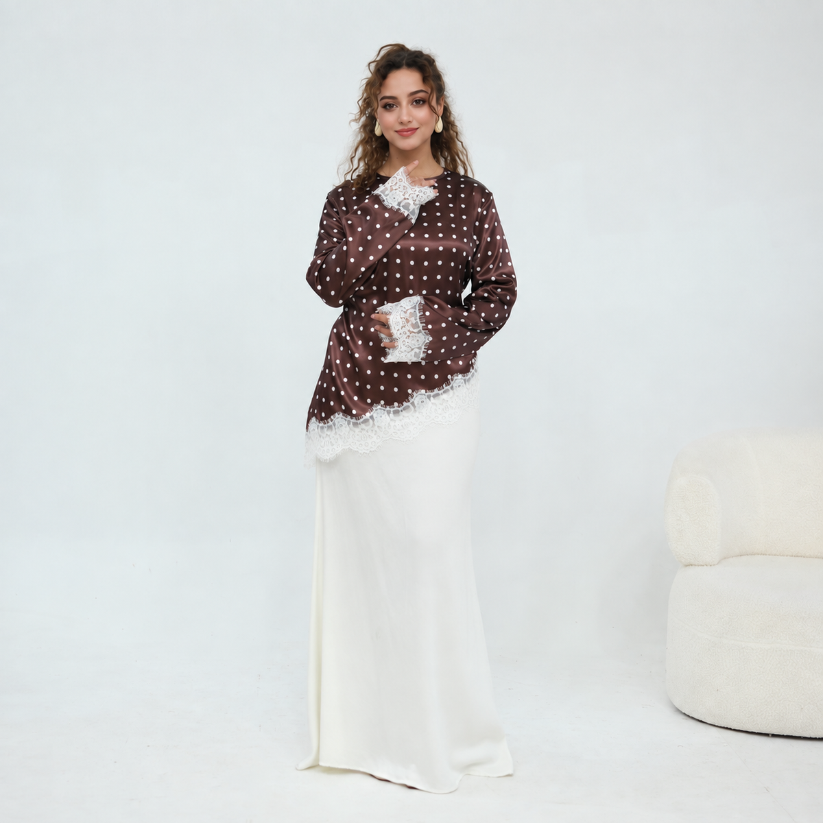 BROWN POLKA DOT