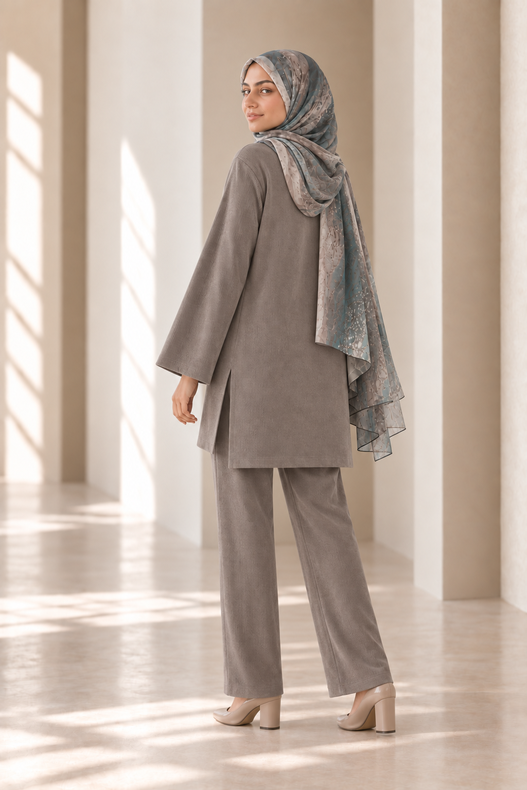 SAGE GREY AYLA TEXTURE CO-ORD SET