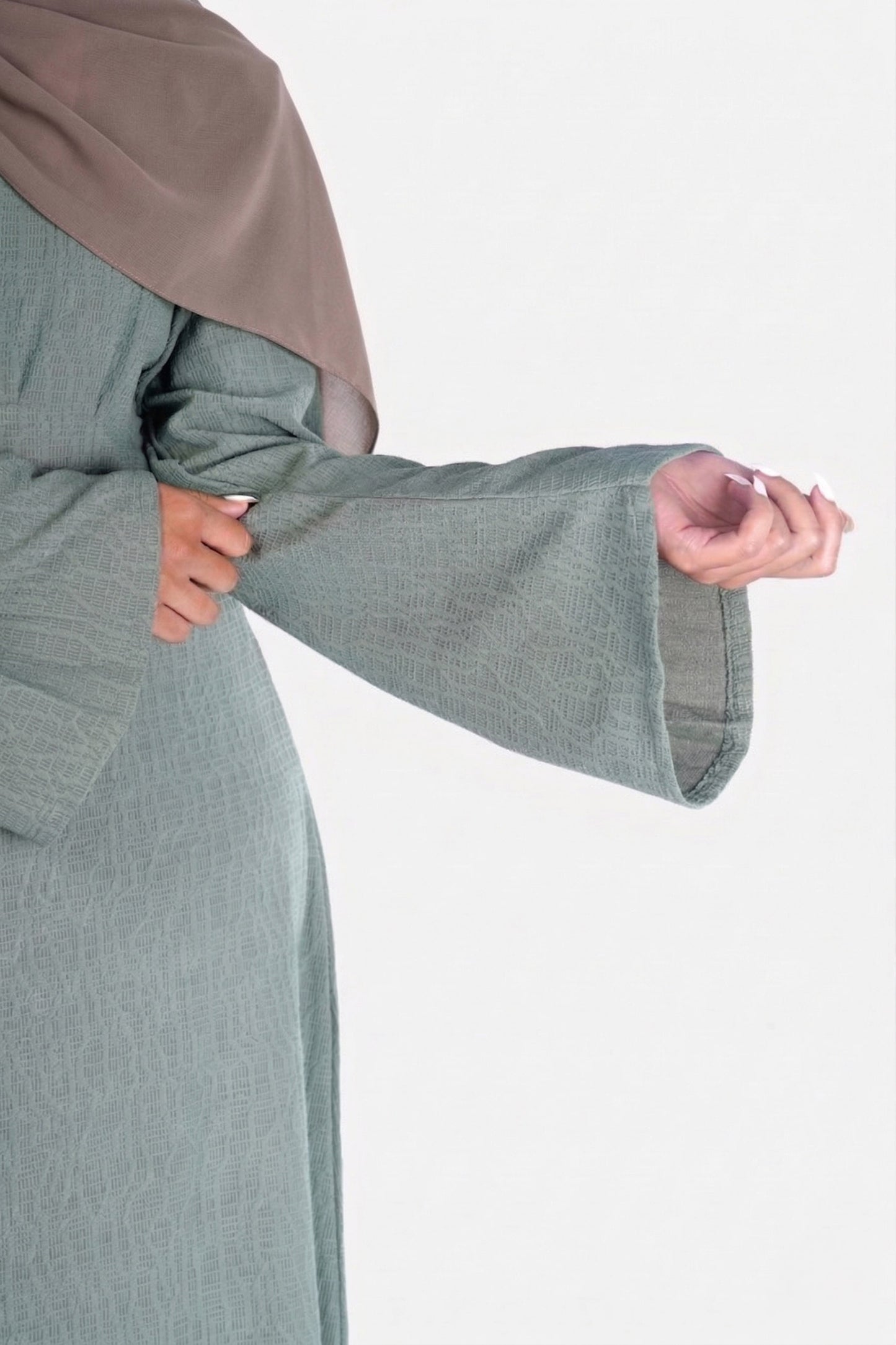 Roselle Olive Green Modest Dress