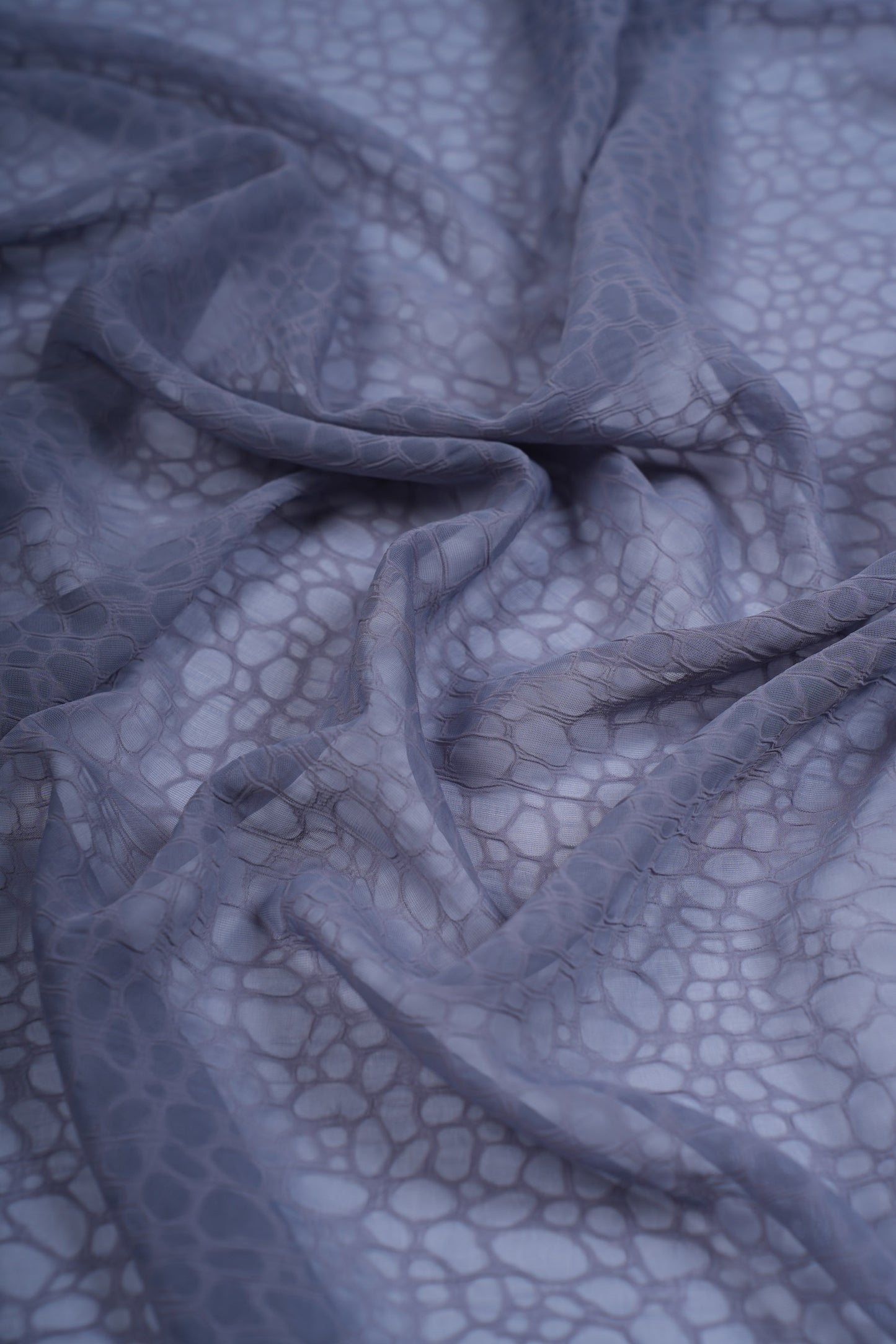 Grey Luxe Texture Chiffon Hijab