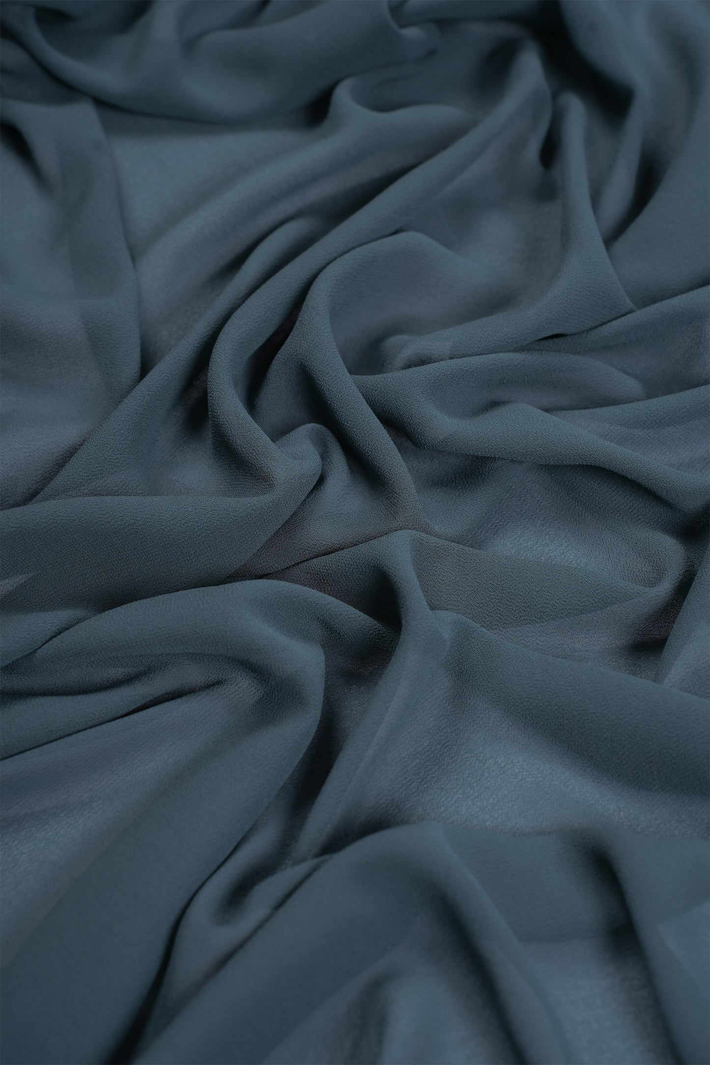 Slate Teal Premium Heavy Chiffon Hijab