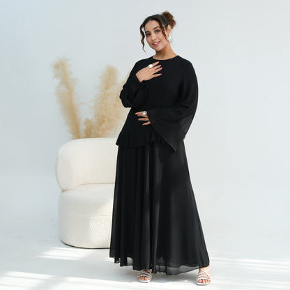 AMARA CHIFFON DRESS BLACK