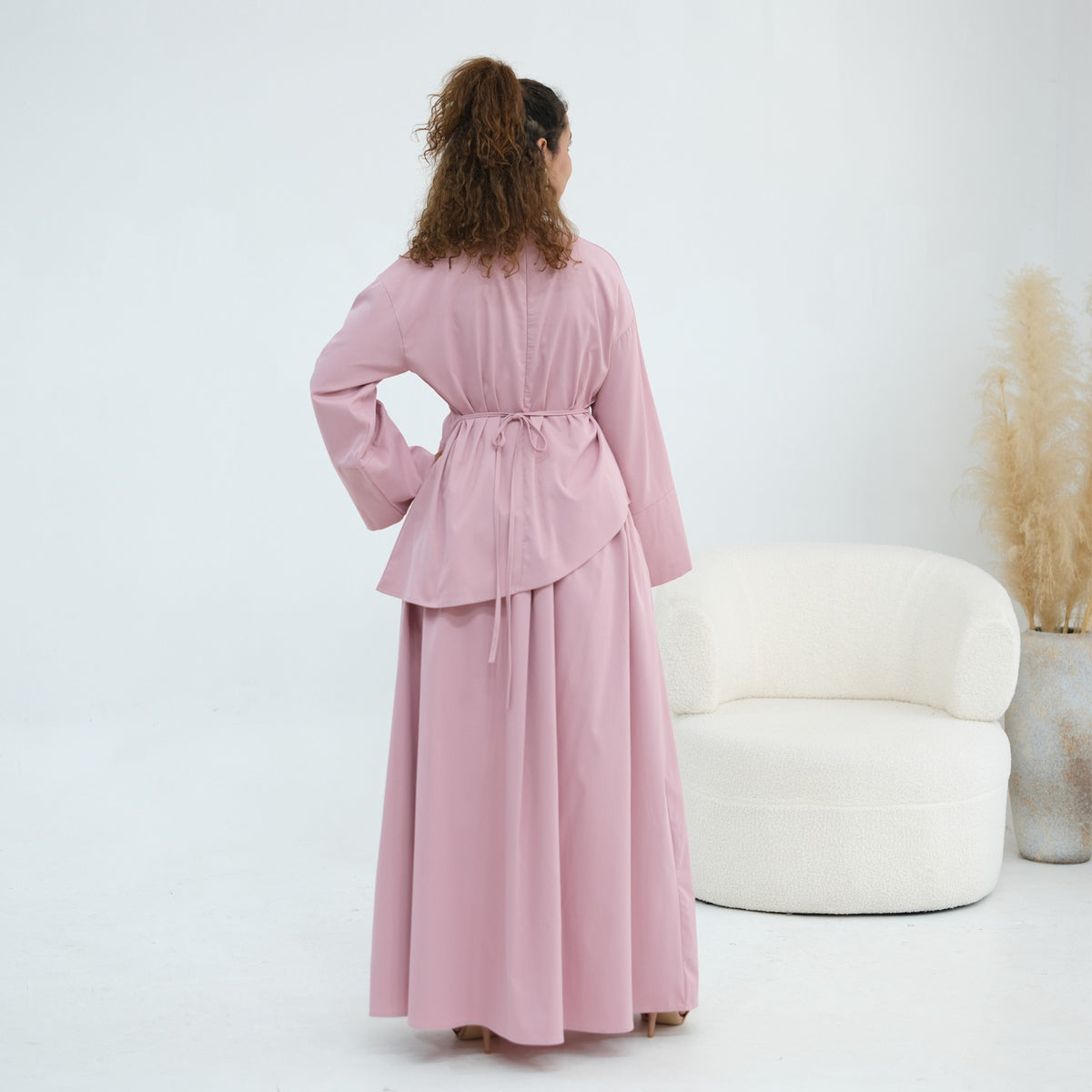 NOURA PINK SKIRT SET
