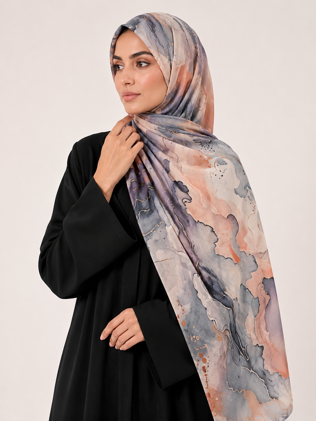 MARBLE BLUSH HIJAB