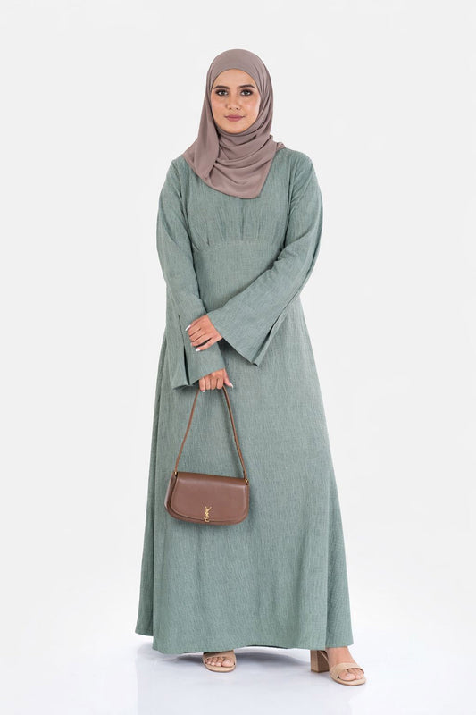 Roselle Olive Green Modest Dress
