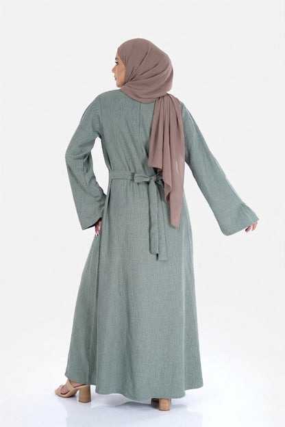 Roselle Olive Green Modest Dress