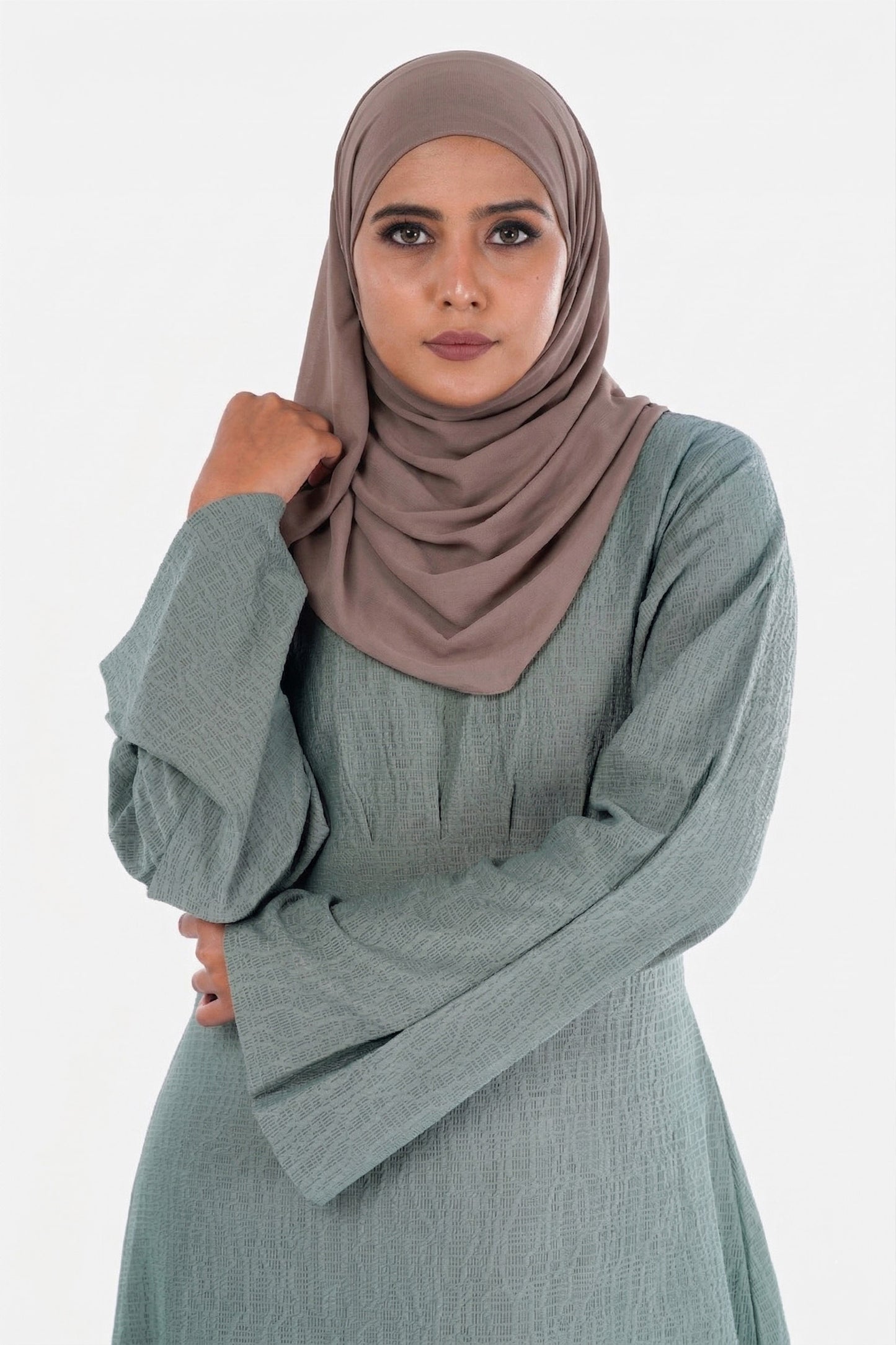 Roselle Olive Green Modest Dress
