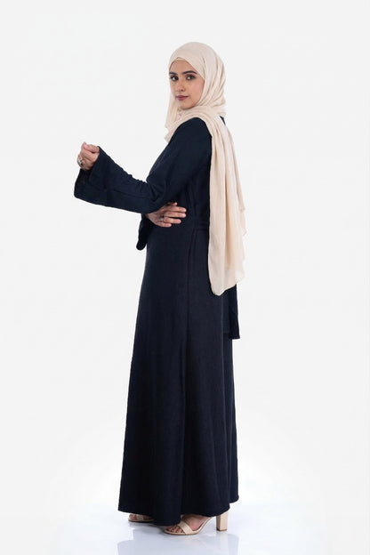 Roselle Black Modest Dress