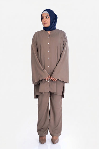The Arisa Dusty Taupe Co-ord Set