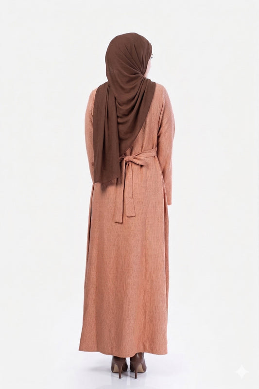 Roselle Rust Orange Modest Dress