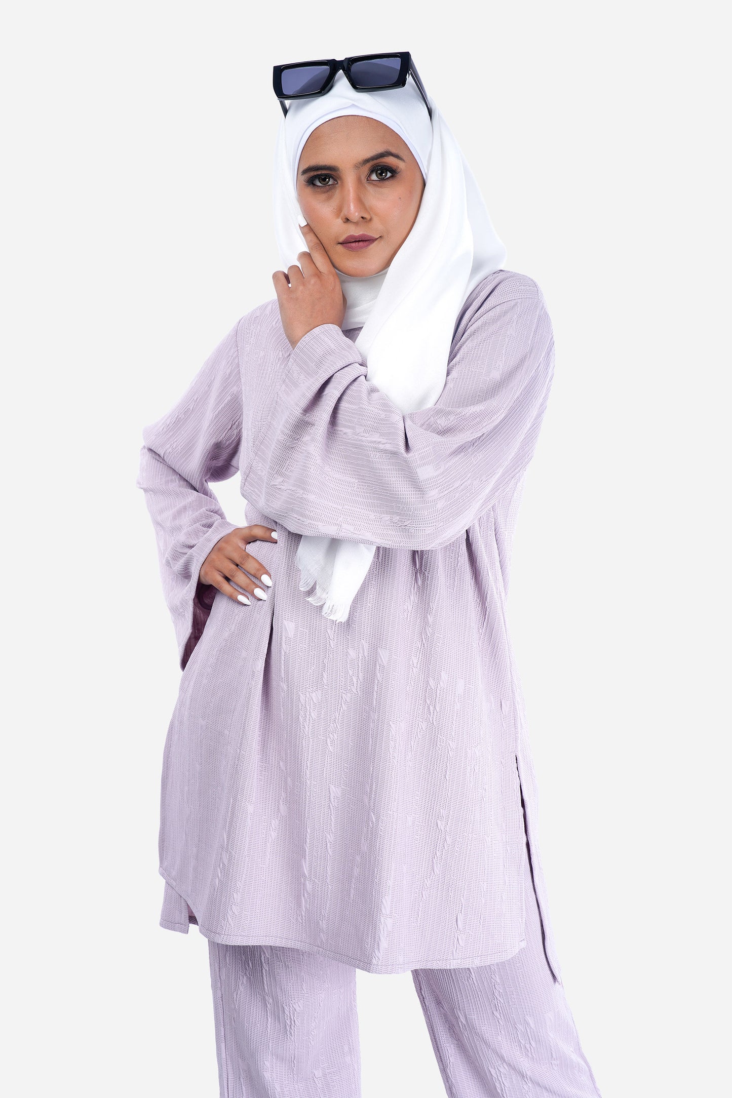 Purple Dust Luxe Ribbed Co-ord Set