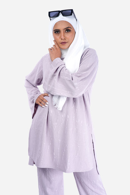 Purple Dust Luxe Ribbed Co-ord Set