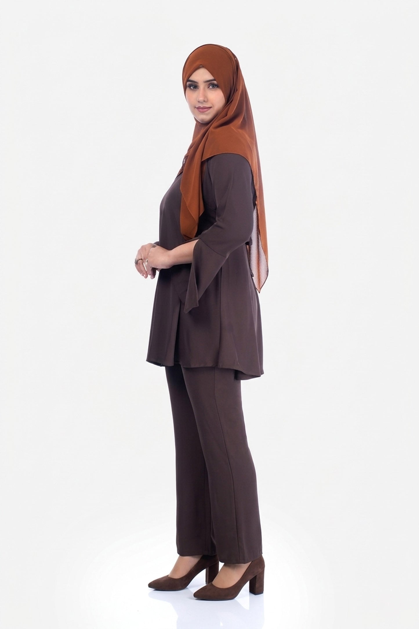Expresso Brown Elara Cod Set : With Belt