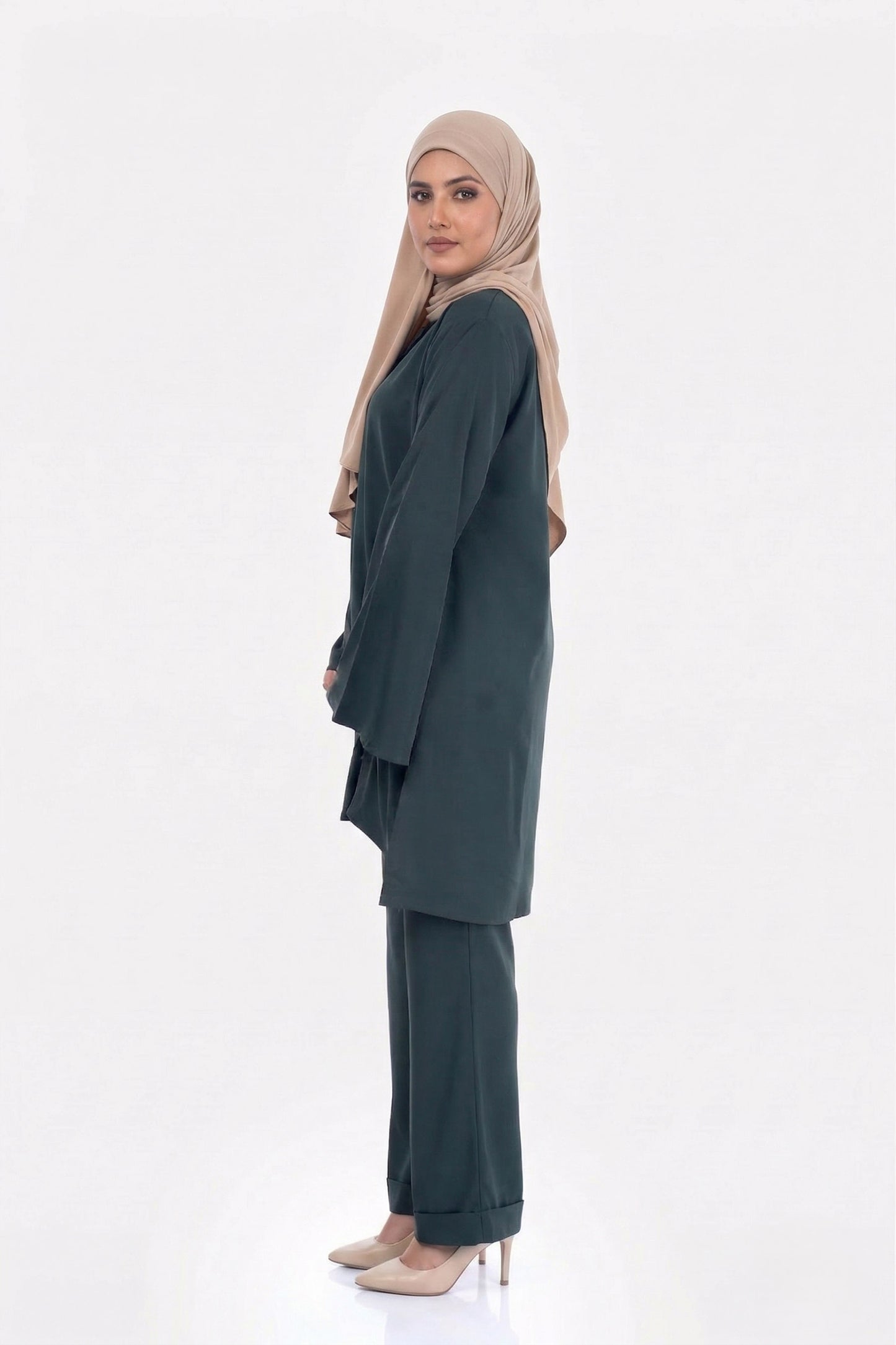 The Arisa Olive Green Co-ord Set