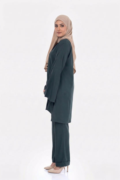 The Arisa Olive Green Co-ord Set
