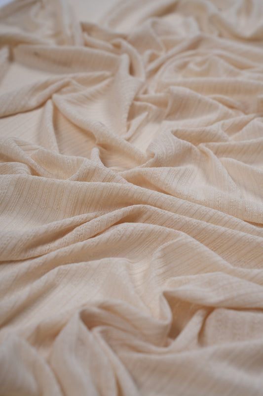 Ivory Jersey Cornskin Hijab – 2 Meter