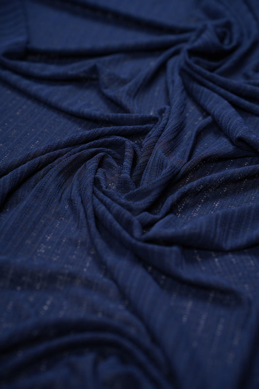 Navy Blue Jersey Cornskin Hijab – 2 Meter