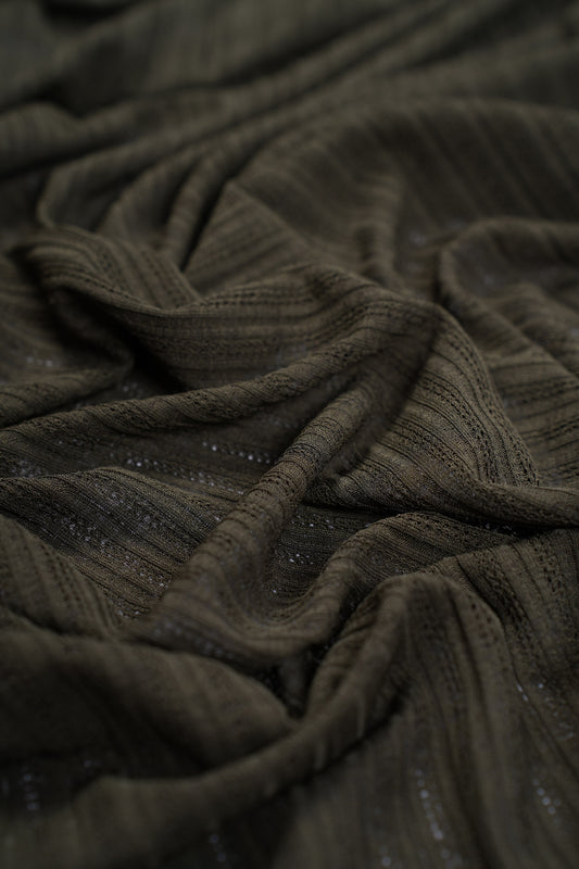 Olive Green Jersey Cornskin Hijab – 2 Meter