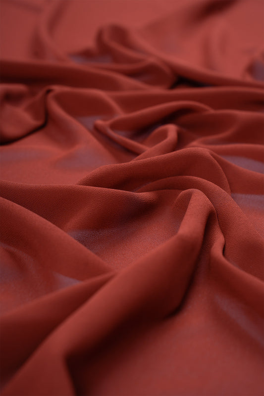 Rustic Crimson Premium Heavy Chiffon Hijab