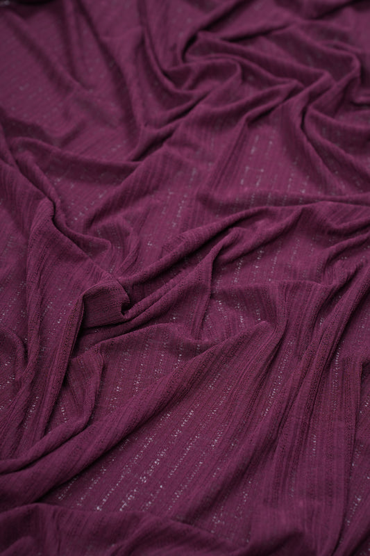 Wine Jersey Cornskin Hijab – 2 Meter