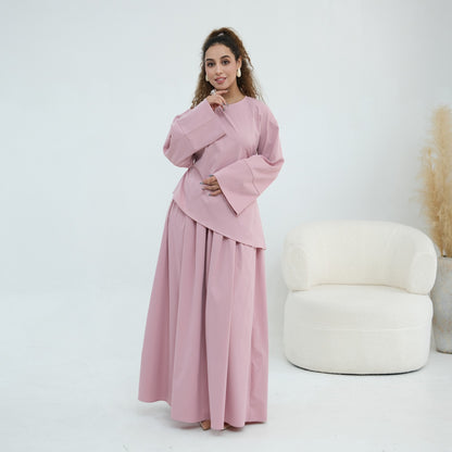 NOURA PINK SKIRT SET